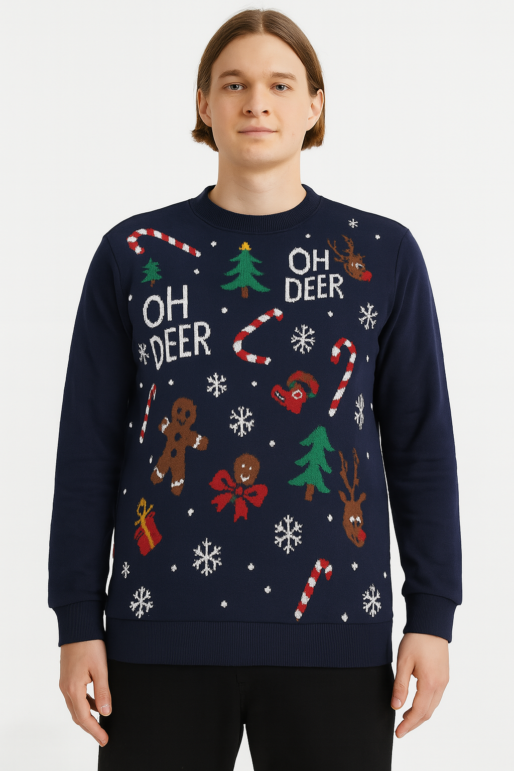 SUDADERA OH DEER NAVIDEÑA  NAVIDAD (9079542382815)