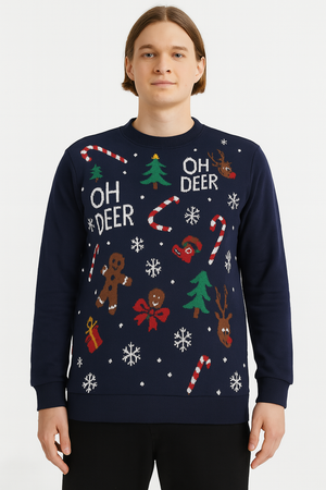 SUDADERA OH DEER NAVIDEÑA  NAVIDAD (9079542382815)