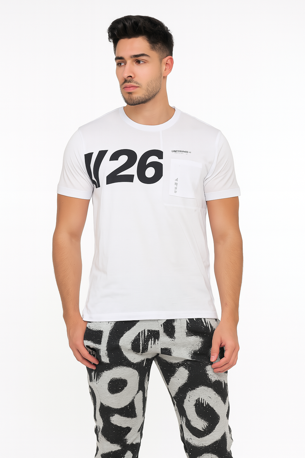 Playera Caballero MC  / BOLSA EN CORTES (8923105984735)