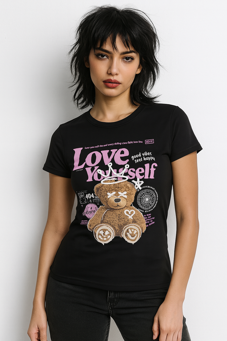 Playera Dama MC / LOVE YOURSELF (8838687588575)