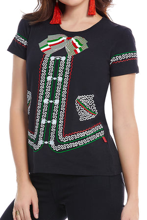 Playera Moño Tricolor