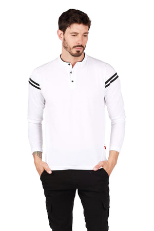 Playera Henley Franja mangas (7743001395423)