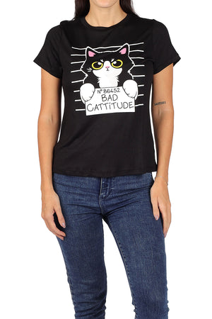 Playera Bad Cattitude (8072367243487)