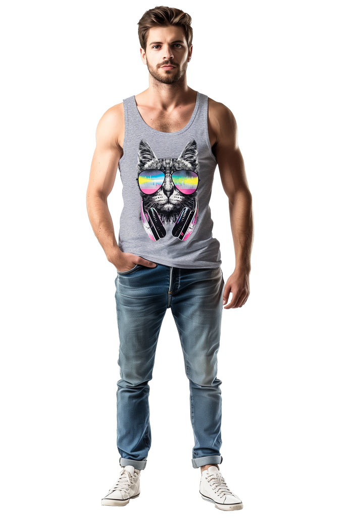 Tank Top Gato lentes y audifonos (8386922709215)