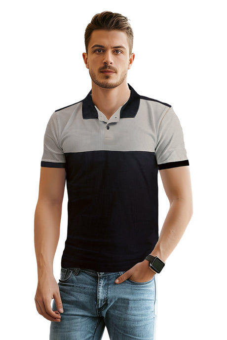 Polo Contraste Negro (8536409276639)