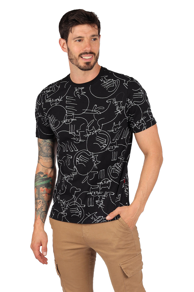 Playera GATOS FULL PRINT (8742604964063)