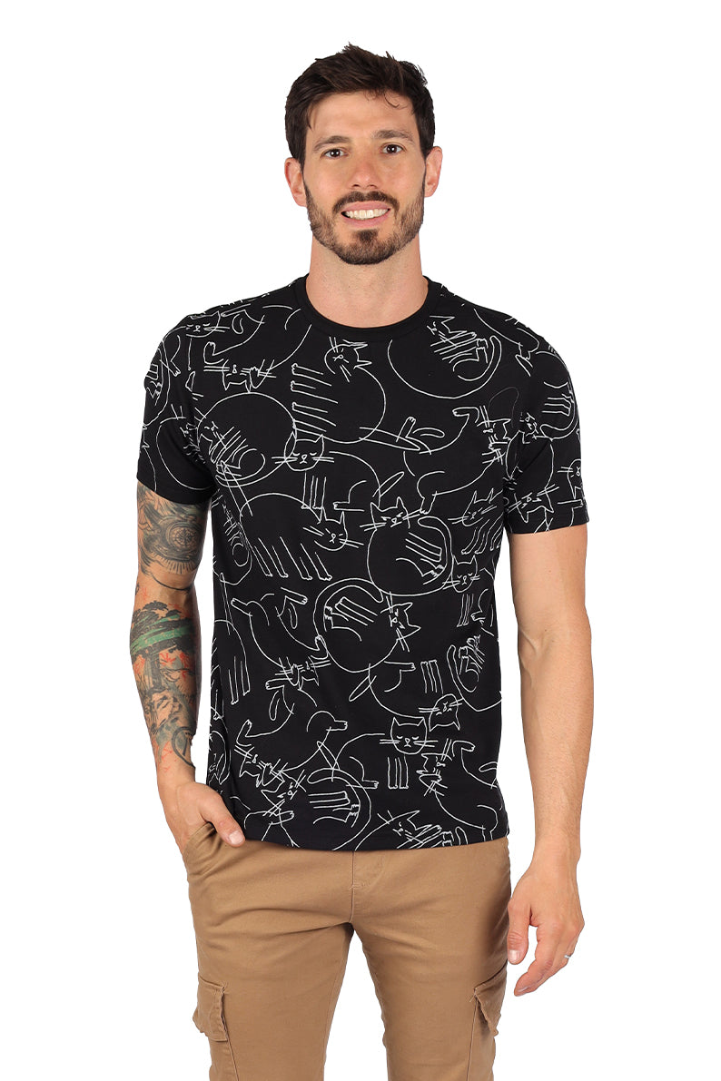 Playera GATOS FULL PRINT (8742604964063)