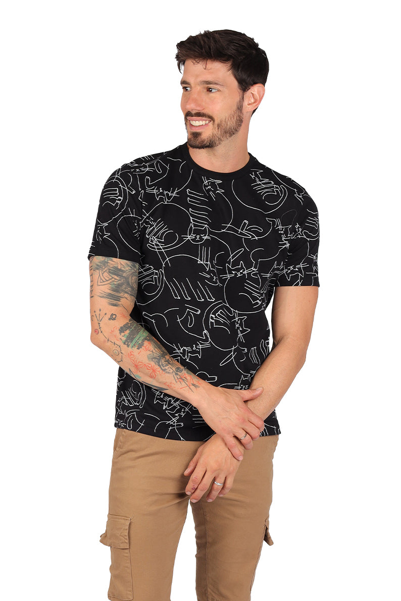 Playera GATOS FULL PRINT (8742604964063)