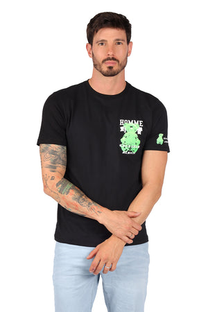 Playera Caballero MC / HOMME  NEGRO CH (8777605644511)
