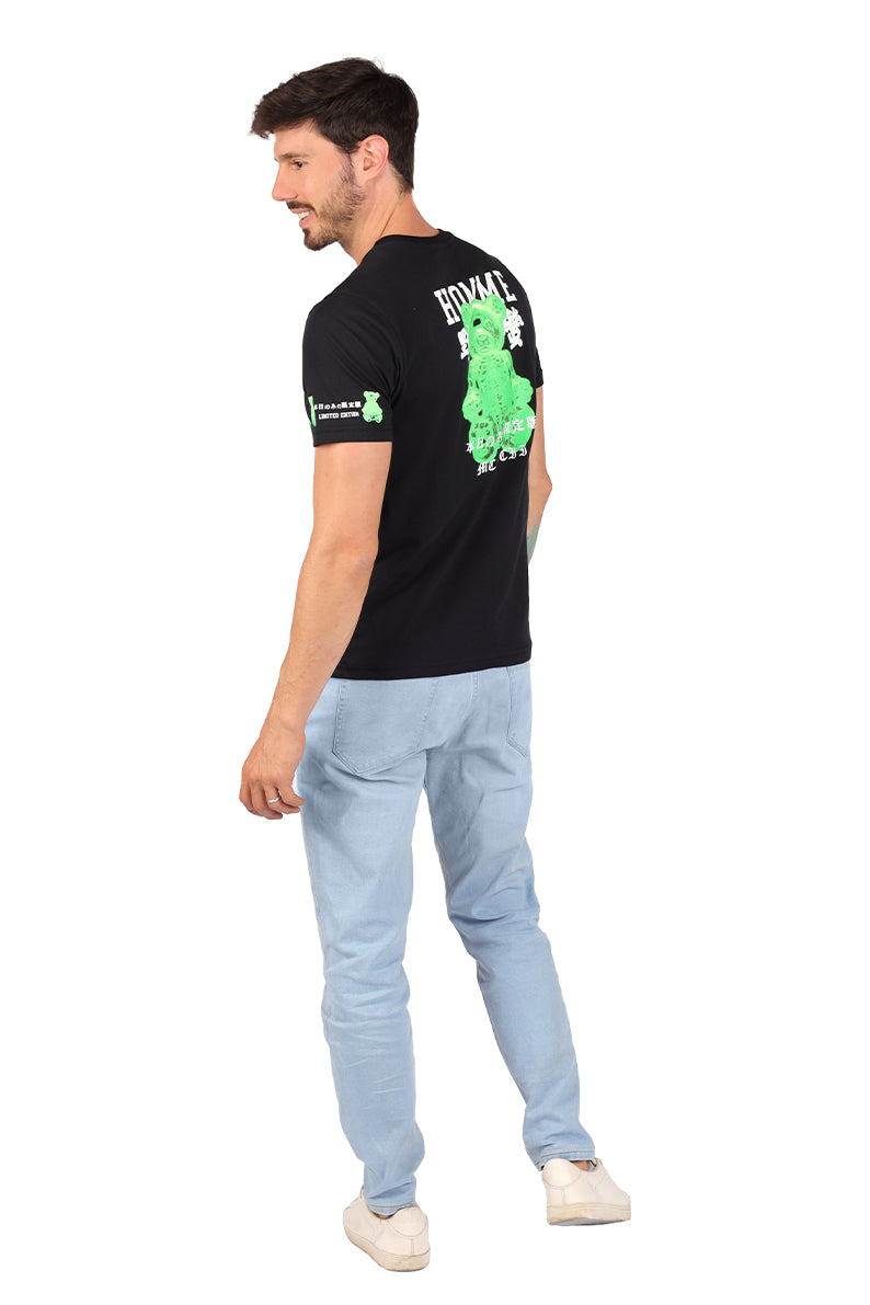 Playera Caballero MC / HOMME  NEGRO CH (8777605644511)