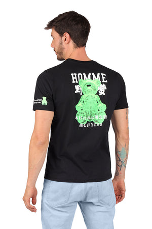 Playera Caballero MC / HOMME  NEGRO CH (8777605644511)