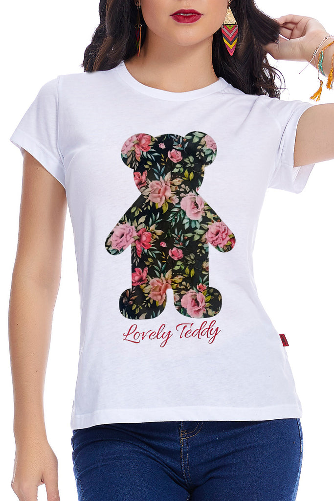 Playera Dama MC / Lovely teddy (8776580071647)