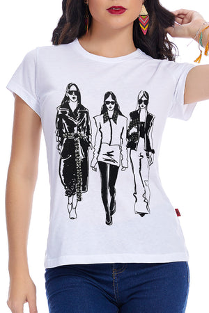 Playera  Mujeres brillos (8400570220767)