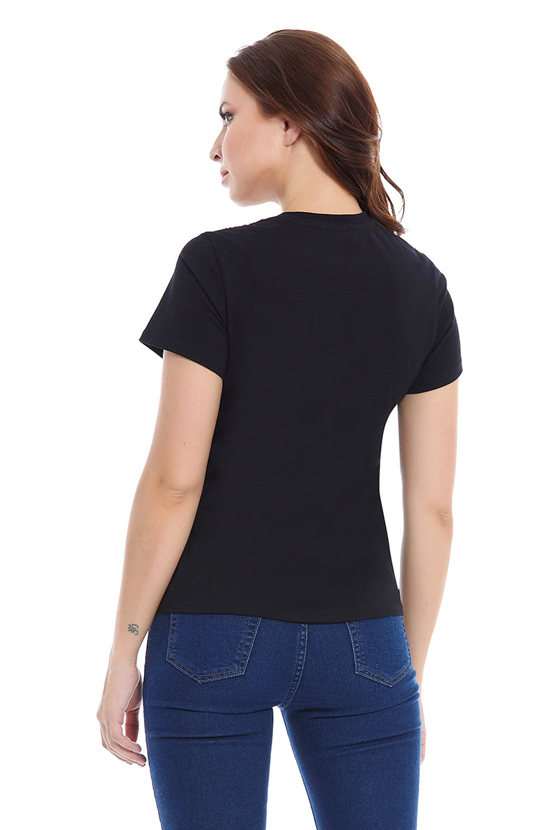 Playera Cuadro foil flores (8400574513375)