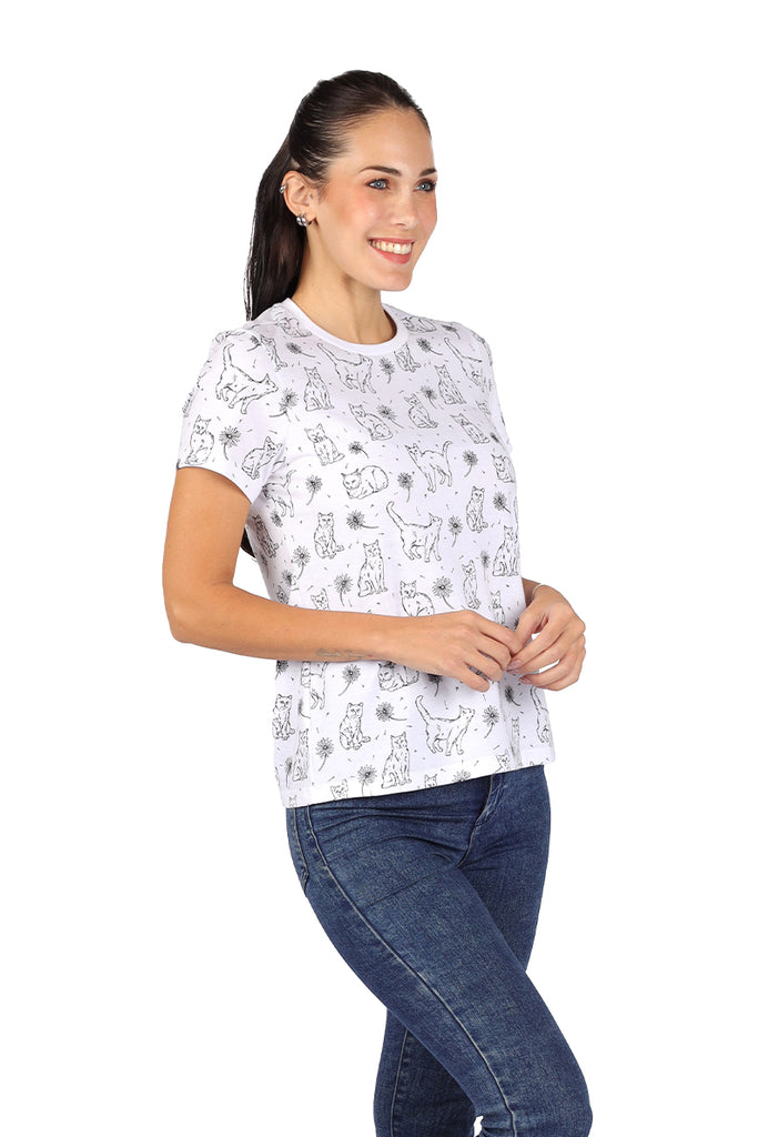 Playera Dama Gatos (8757628960991)