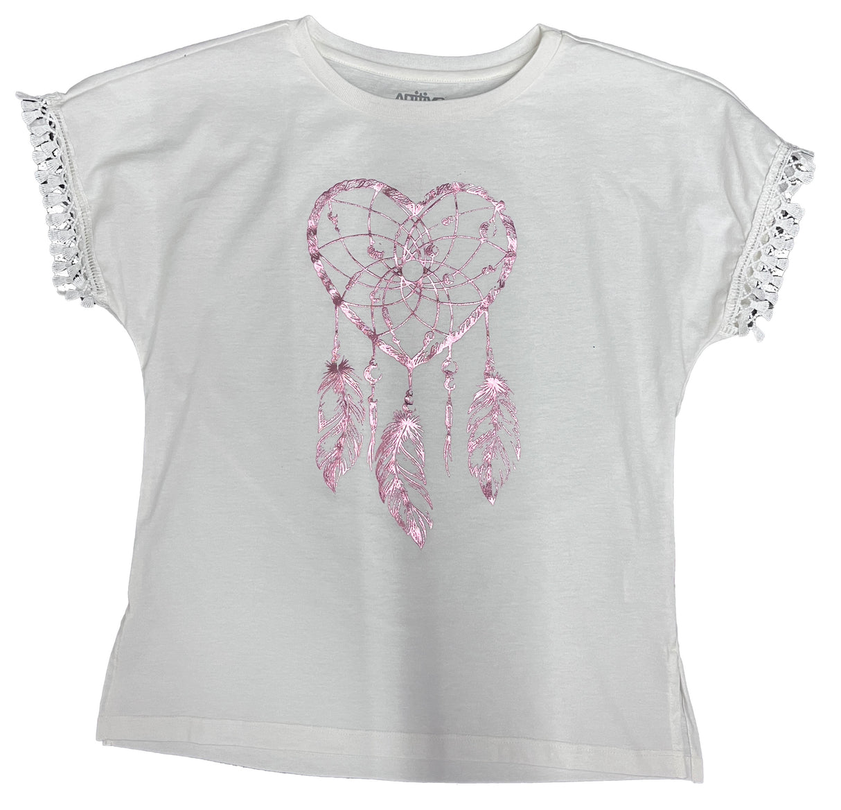 Playera Dama MC / Corazón pluma (8814099005663)