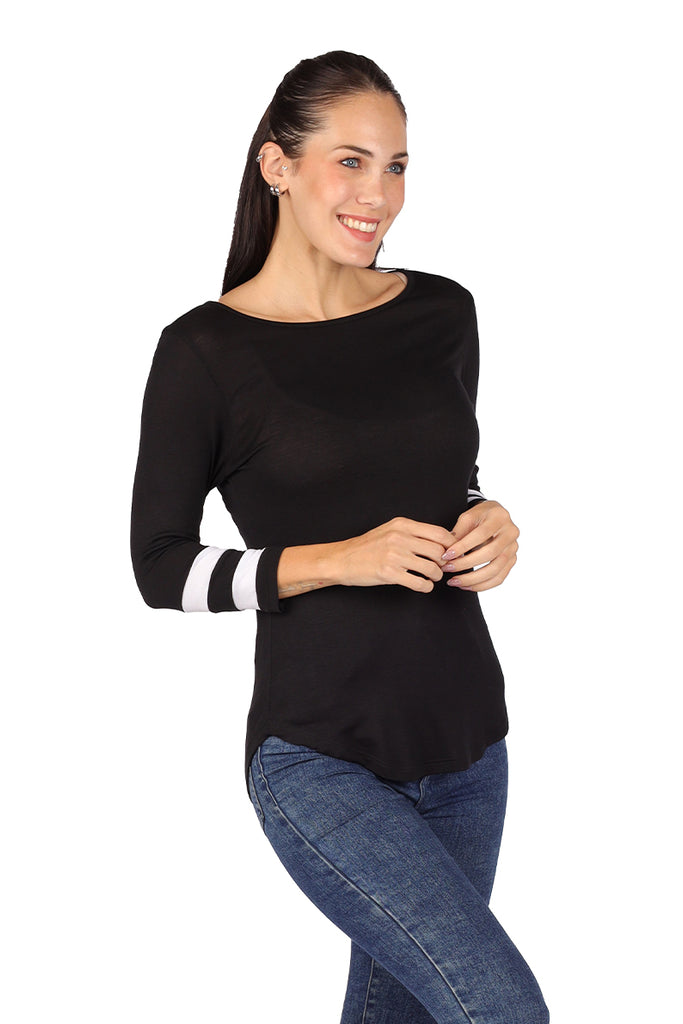 Playera Rayas NEGRO (8407315087583)