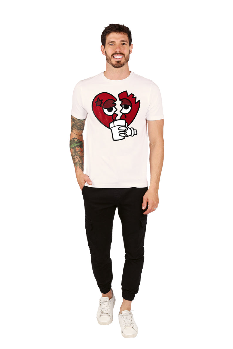 Playera Caballero MC  / BROKEN HEART (8950601580767)