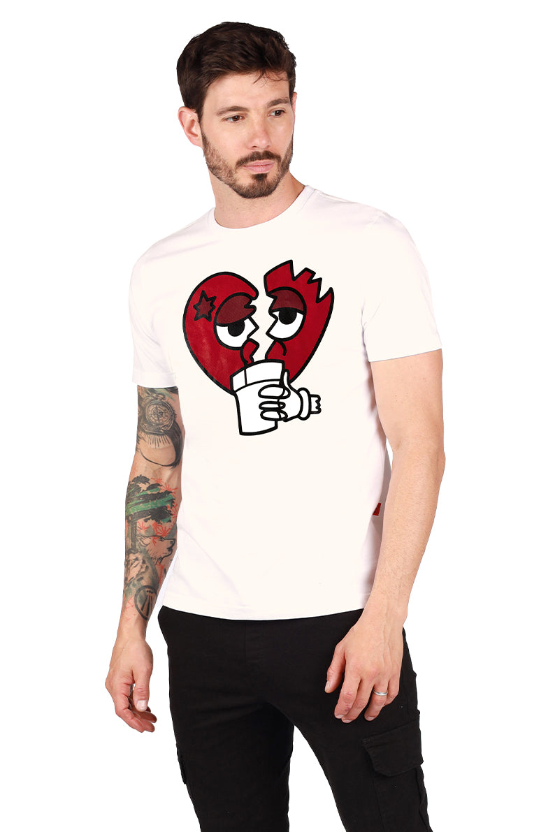 Playera Caballero MC  / BROKEN HEART (8950601580767)