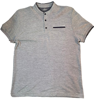 Playera Caballero MC  / DOBLE TEJIDO  AZUL (9059777937631)