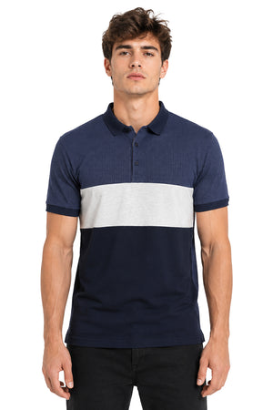 Playera Polo Acanalado puntos