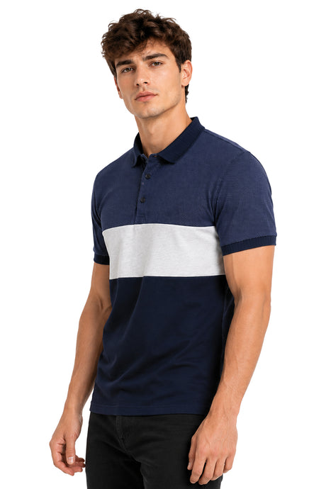 Playera Polo Acanalado puntos