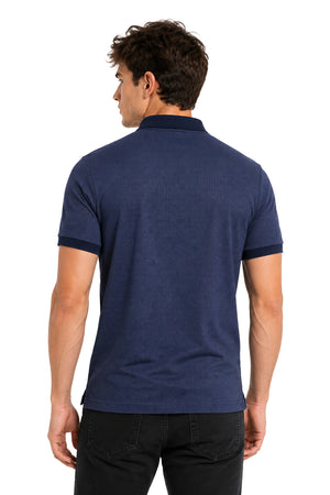 Playera Polo Acanalado puntos