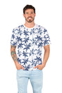 Playera Caballero MC  / PALMERAS BLANCO (8969451503839)