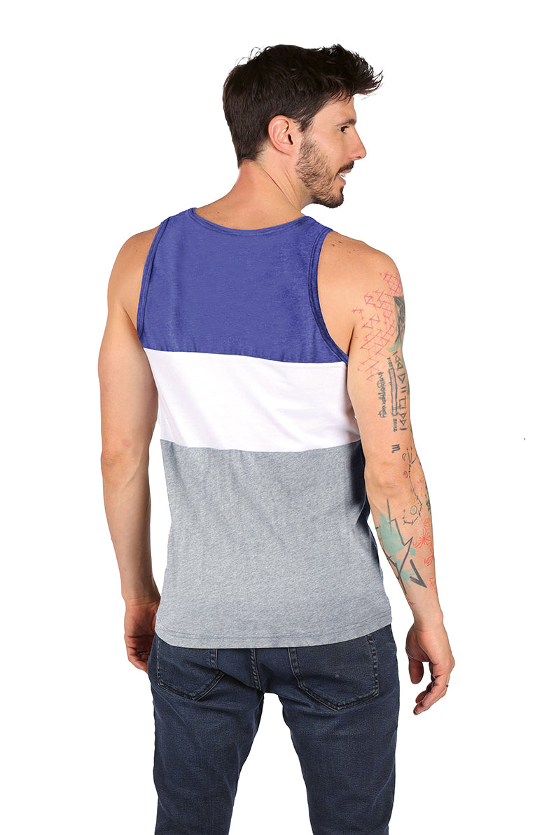 Tank Top Caballero / STAY Wild AZUL/BLANCO (8969313550559)