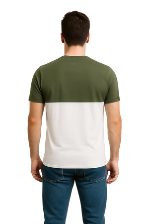 Playera Caballero MC / FEELING LUCKY VERDE MUSGO / HUESO (9028285726943)