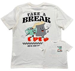 Playera Caballero MC / TAKE A BREAK BEIGE (9059789930719)