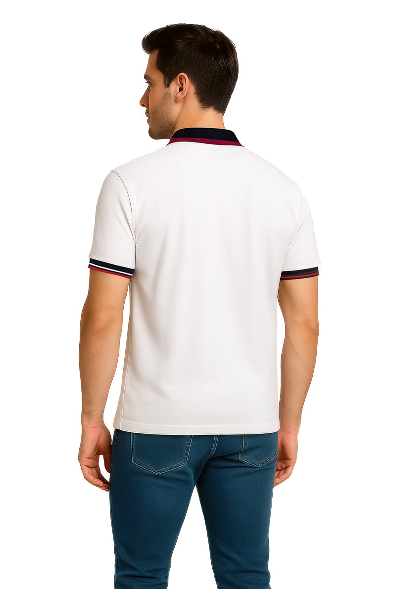 Playera Polo MC / MARINO ROJO  BLANCO/ROJO (9059792060639) (9064638087391)