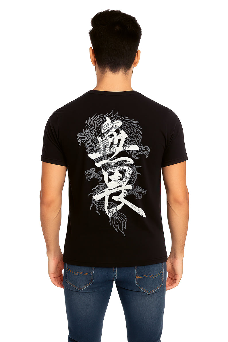 Playera Caballero MC / DRAGON  NEGRO (9090041250015)