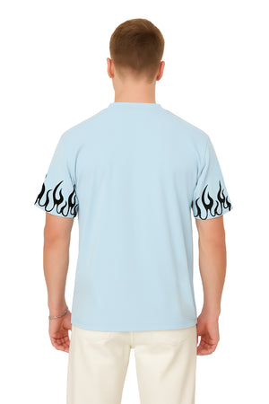 Playera Caballaero MC / NEVER AZULCIELO (9089294663903)