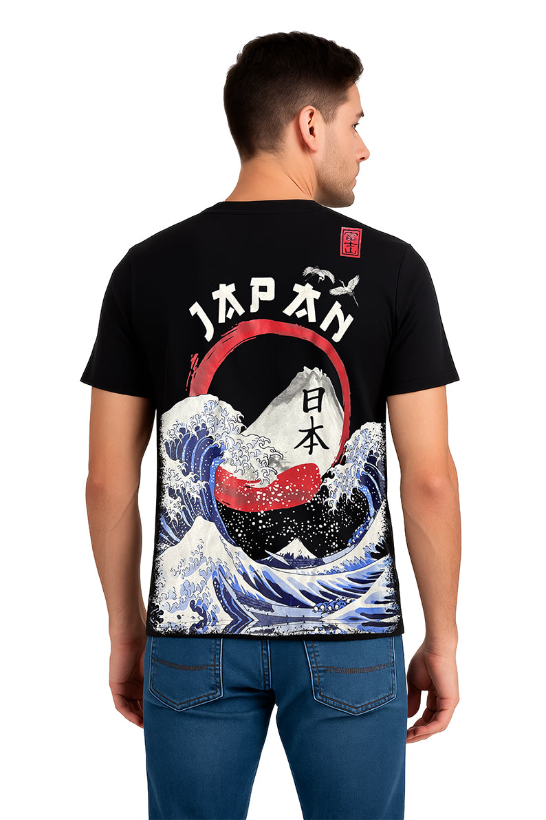 Playera Caballero MC / RED JAPON  NEGRO (9109302771935)