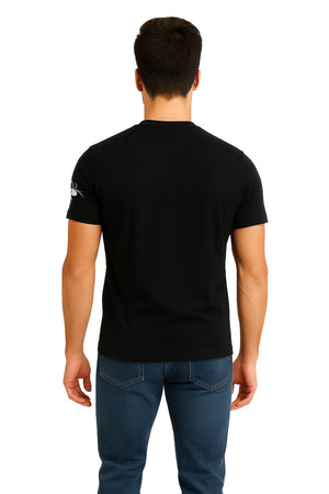 Playera Caballero MC / TELARAÑA  NEGRO