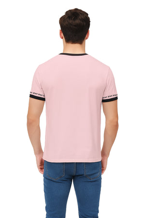 Playera Caballero MC / STAY  ROSA/NEGRO
