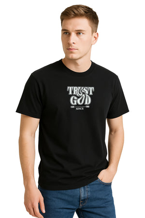 Playera Caballero MC / TRUST GOOD  NEGRO
