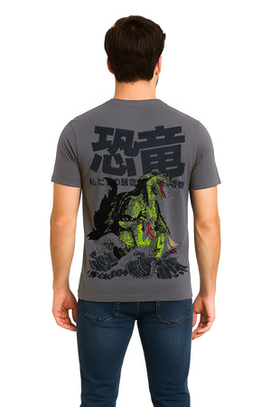 Playera Caballero MC / REPTIL  GRIS/OBSCURO