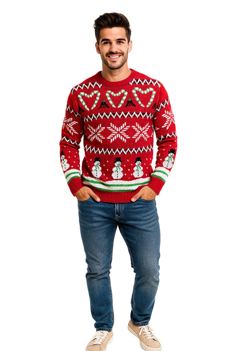 SWETER NAVIDEÑO MUÑECO CUELLO RED