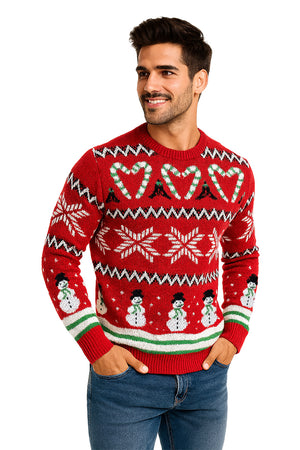 SWETER NAVIDEÑO MUÑECO CUELLO RED