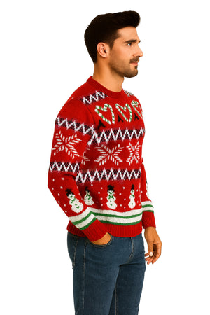 SWETER NAVIDEÑO MUÑECO CUELLO RED