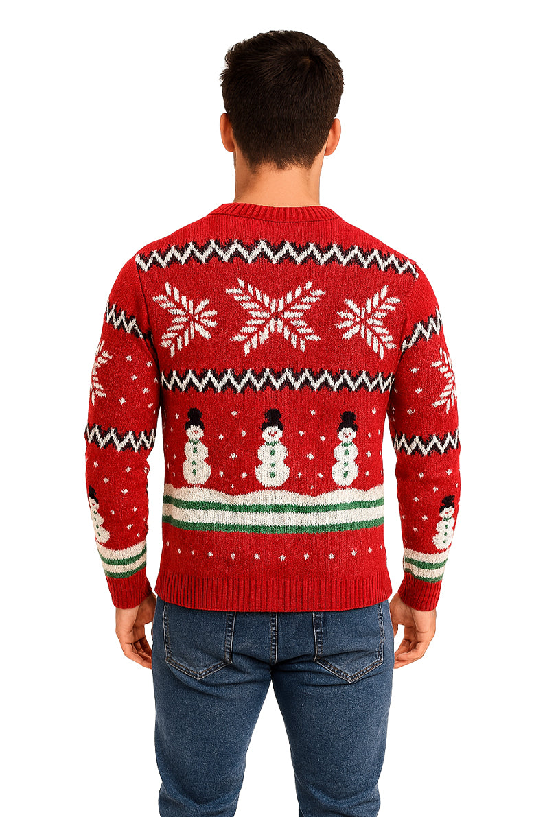 SWETER NAVIDEÑO MUÑECO CUELLO RED
