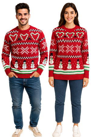 SWETER NAVIDEÑO MUÑECO CUELLO RED