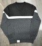 SWETER CUELLO V CENEFA BLANCA NEGRO/OXFORD (9063668777183)