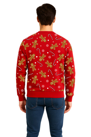 SUDADERA CARAMELO NAVIDEÑA  ROJO