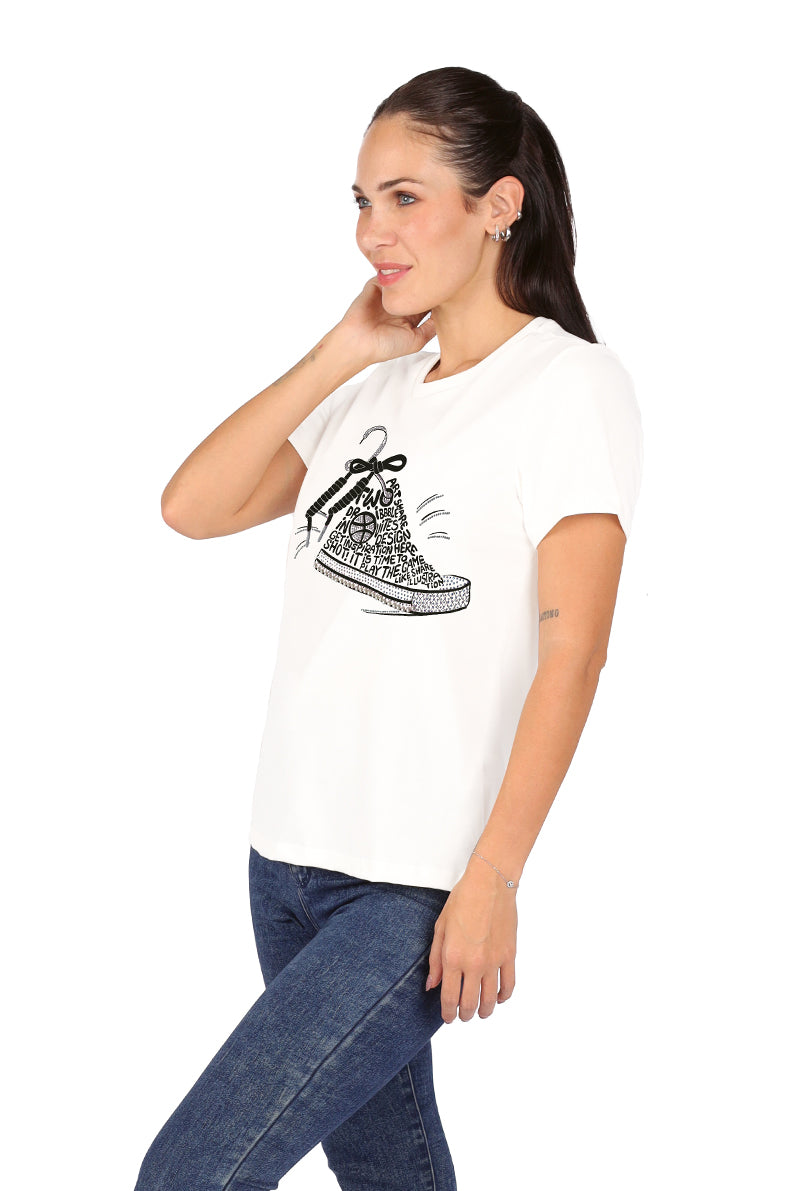 Playera Dama MC / TENIS BRILLOS (8890450542815)