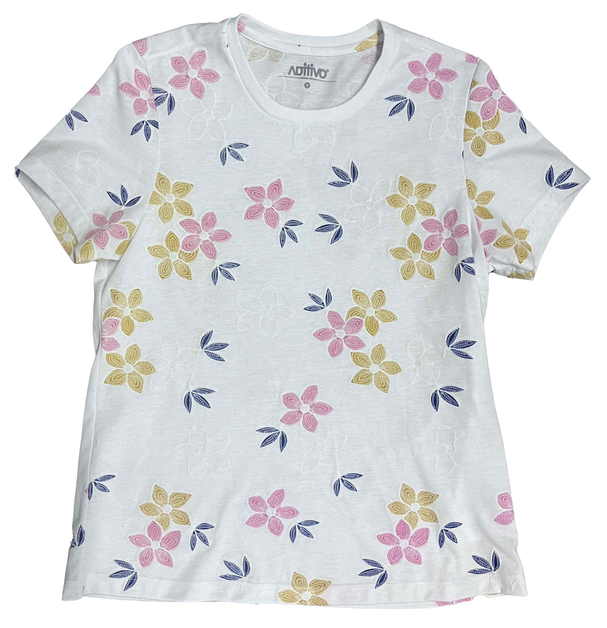 Playera Dama MC / FLORES PUFF (8950612066527)