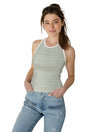 Tank Top Dama / RAYAS VERDES RAYAS (8969318465759)