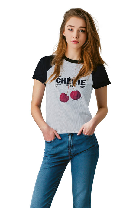 Playera Dama MC / CHERIE BLA (8969488990431)